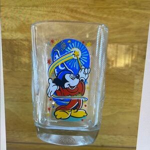 Disney Mickey Mouse Glass Tumbler - Red and Blue